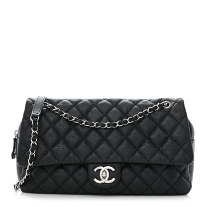 Chanel Caviar Quilted Jumbo Easy Flap Black 1 of 13
