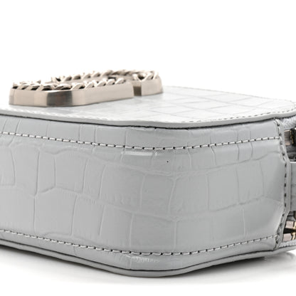 Marc Jacobs Calfskin Croc Embossed Snapshot Camera Bag Quarry 9 of 10