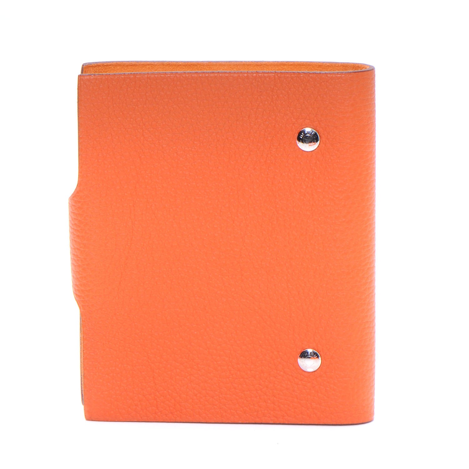 Hermes Togo Ulysse PM Notebook Cover Orange 3 of 9