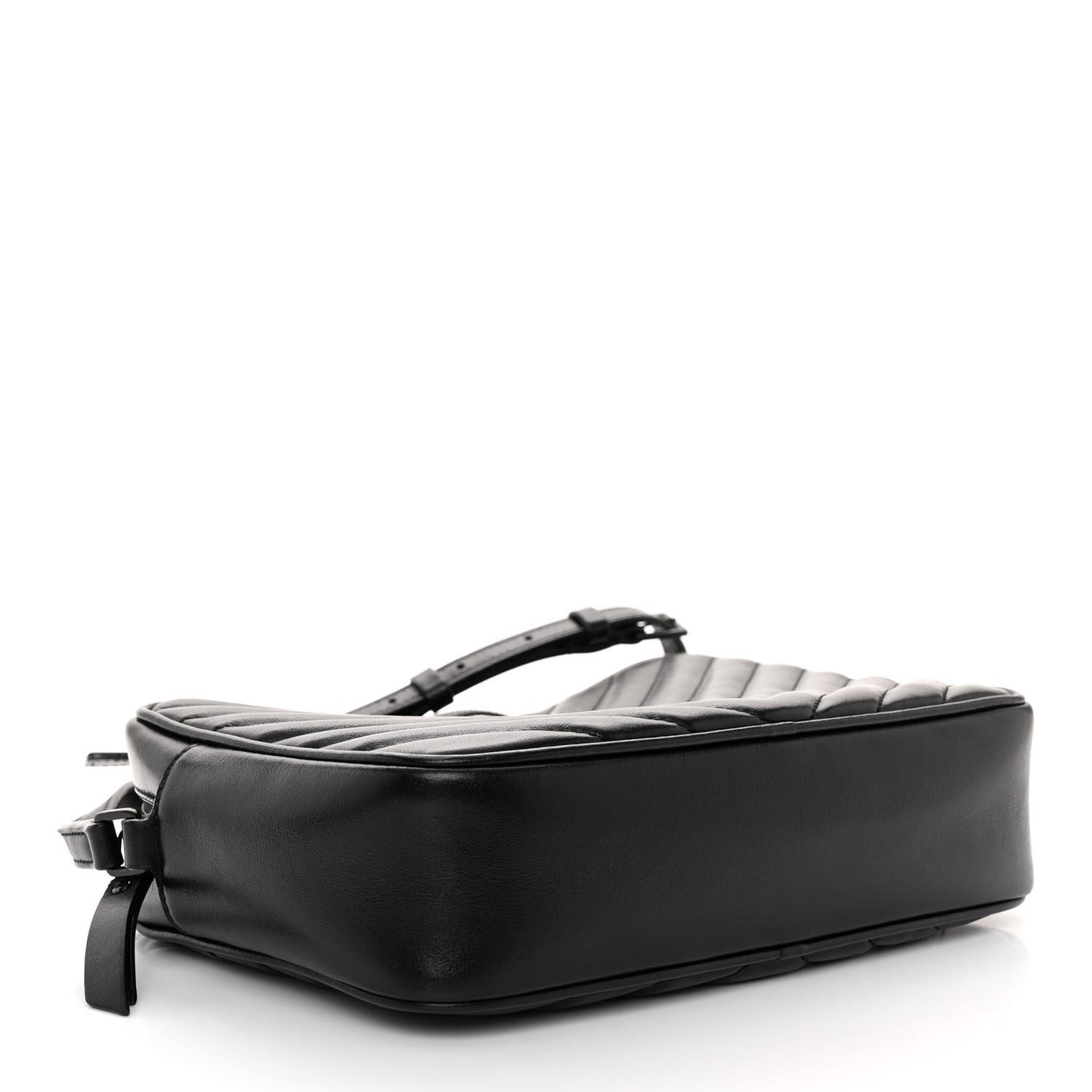 Calfskin Matelasse Monogram Monochrome Lou Camera Bag Black