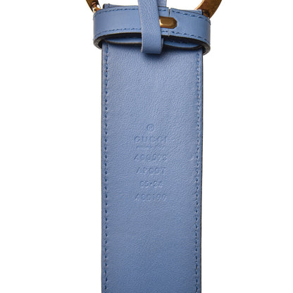 Gucci Calfskin Double G 40mm Belt 85 34 Clear Sky Blue 5 of 6