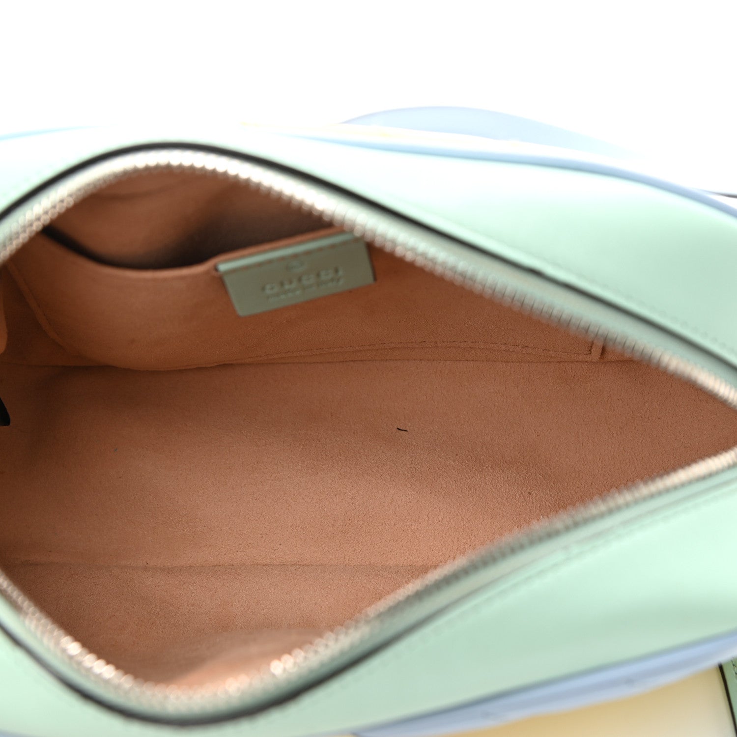 Gucci Calfskin Matelasse Diagonal Small GG Marmont Chain Shoulder Bag Multicolor Pastel 5 of 13