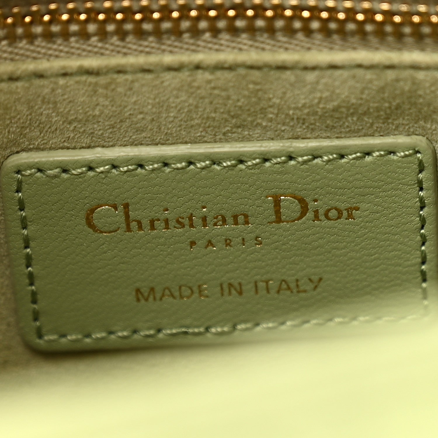 Christian Dior Lambskin Cannage Small My ABCDior Lady Dior Green 6 of 12