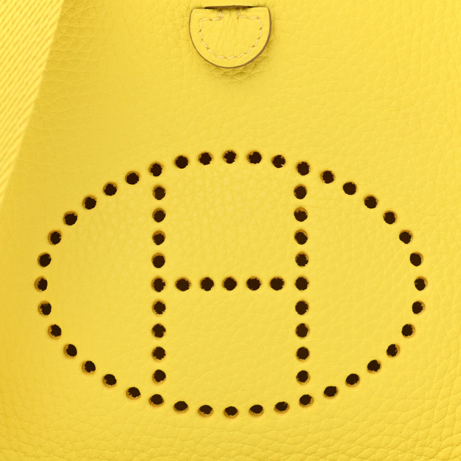 Hermes Taurillon Clemence Evelyne TPM Lime 9 of 13