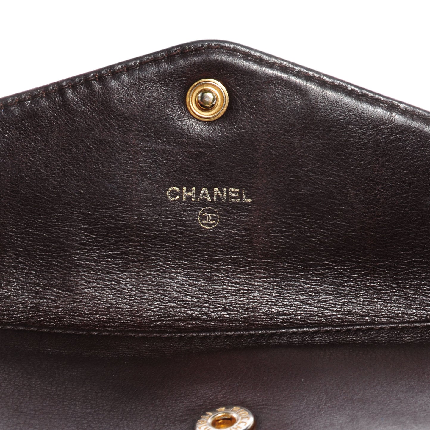Lambskin CC Clutch Wallet Brown