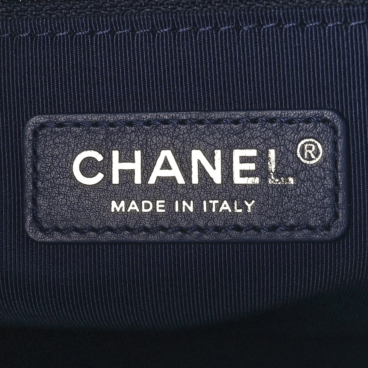 Caviar Quilted New Medium Boy Flap Dark Navy Blue
