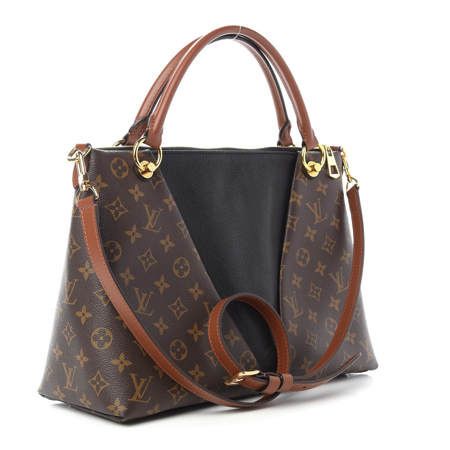Monogram V Tote MM Black