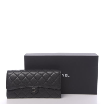 Chanel Caviar Quilted Travel Wallet Black 9 of 9