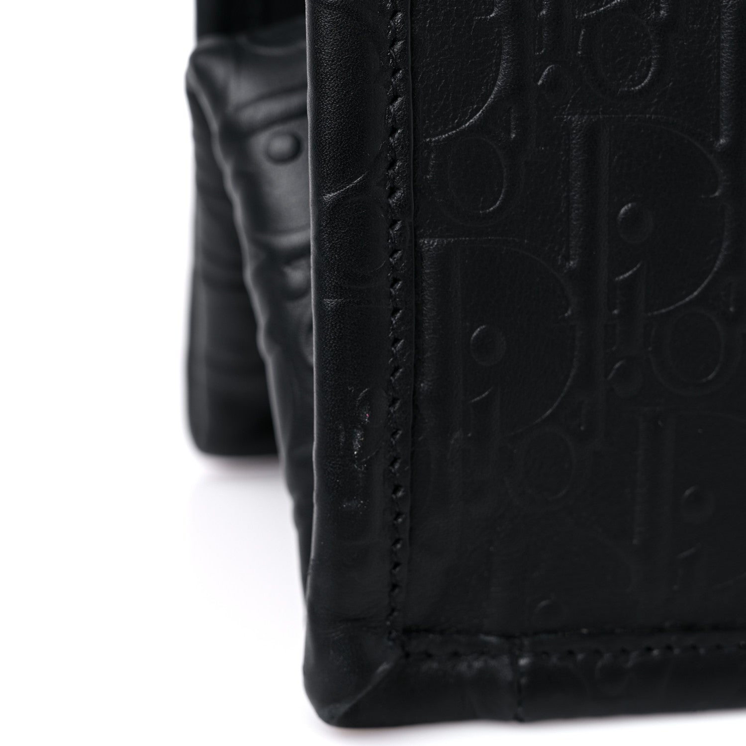 Christian Dior Oblique Calfskin Embossed Large Book Tote Black 11 of 14