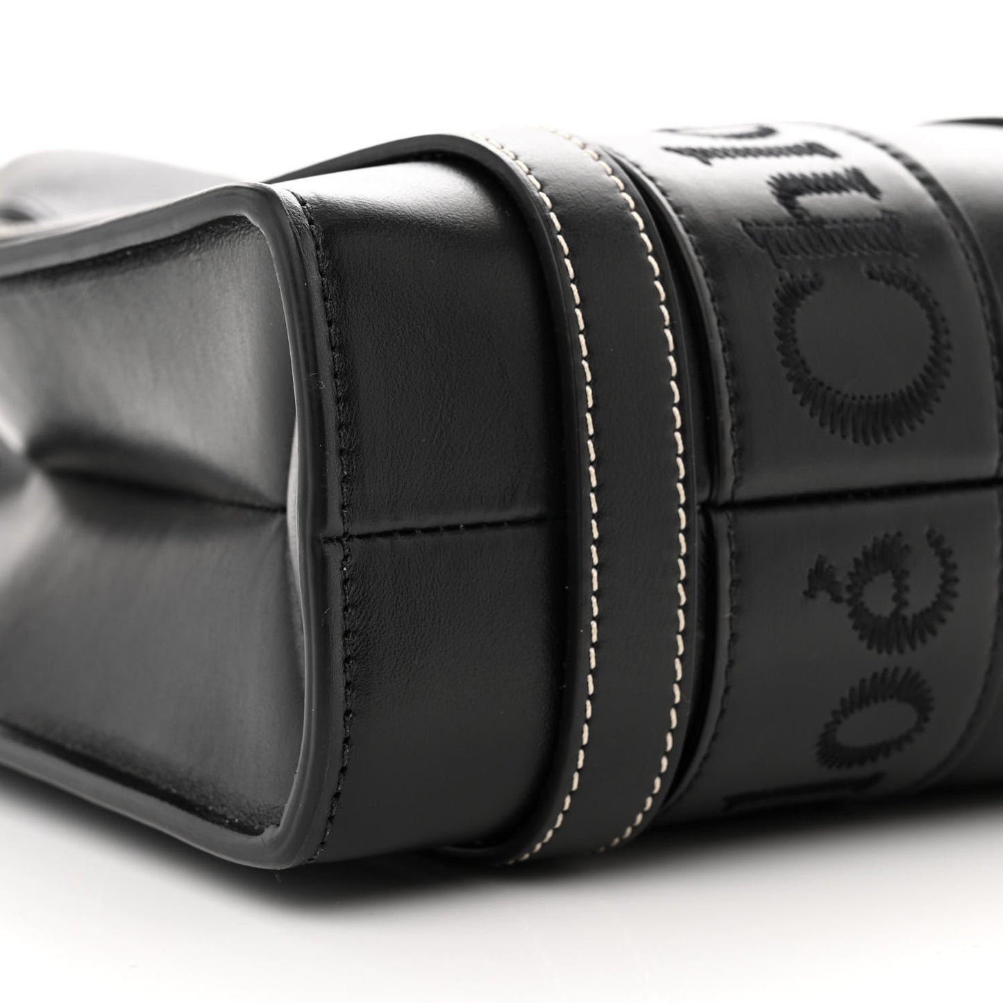 Calfskin Small Woody Tote Black
