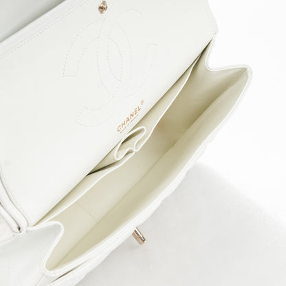 Chanel Lambskin Quilted Jumbo Double Flap White 6 of 8