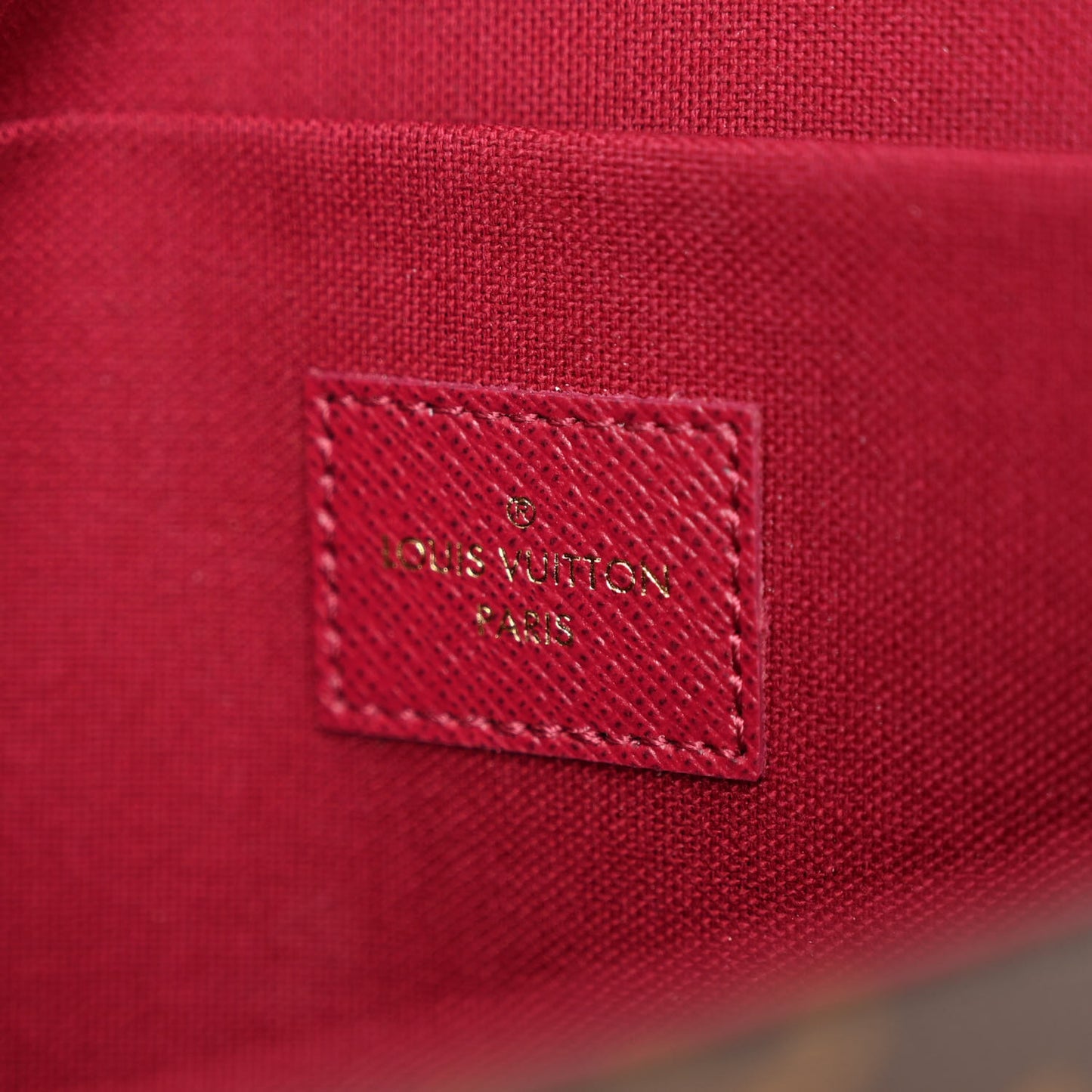 Monogram Pochette Felicie Chain Wallet Fuchsia
