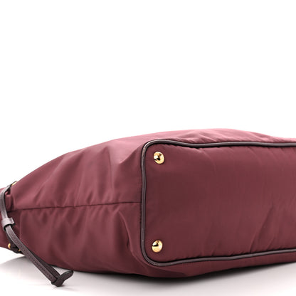 Prada Tessuto Nylon Saffiano Tote Granato 10 of 14
