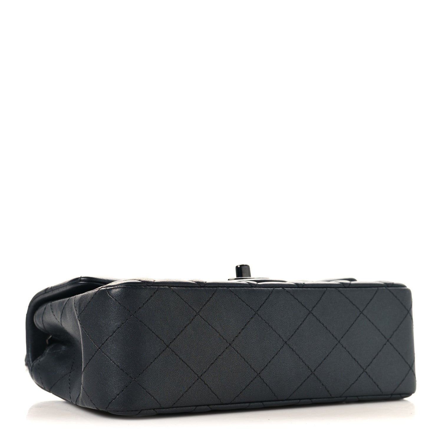Chanel Pearly Lambskin Quilted Mini Rectangular Flap So Black 4 of 10
