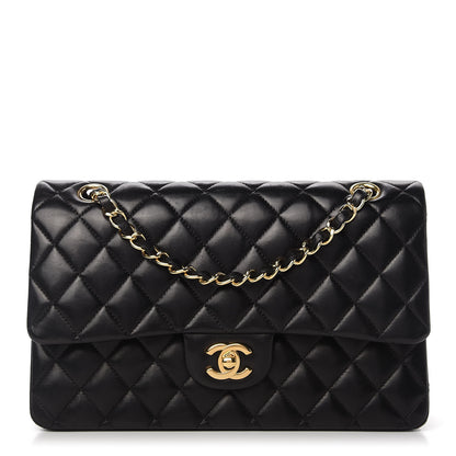 Chanel Lambskin Quilted Medium Double Flap Black 1 of 19