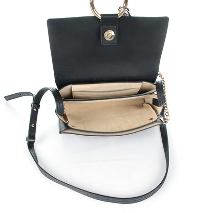 Chloe Suede Calfskin Small Faye Shoulder Bag Black 5 of 8