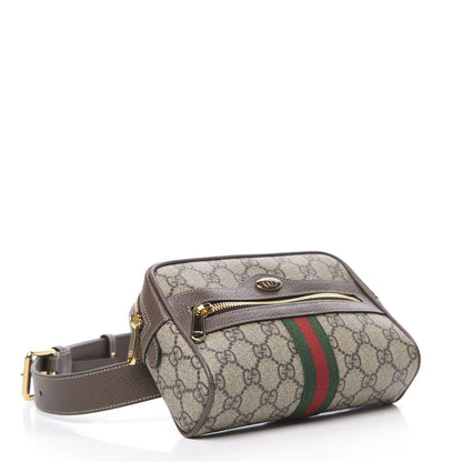 Gucci GG Supreme Monogram Web Small Ophidia Belt Bag 95 38 Dark Brown 3 of 9