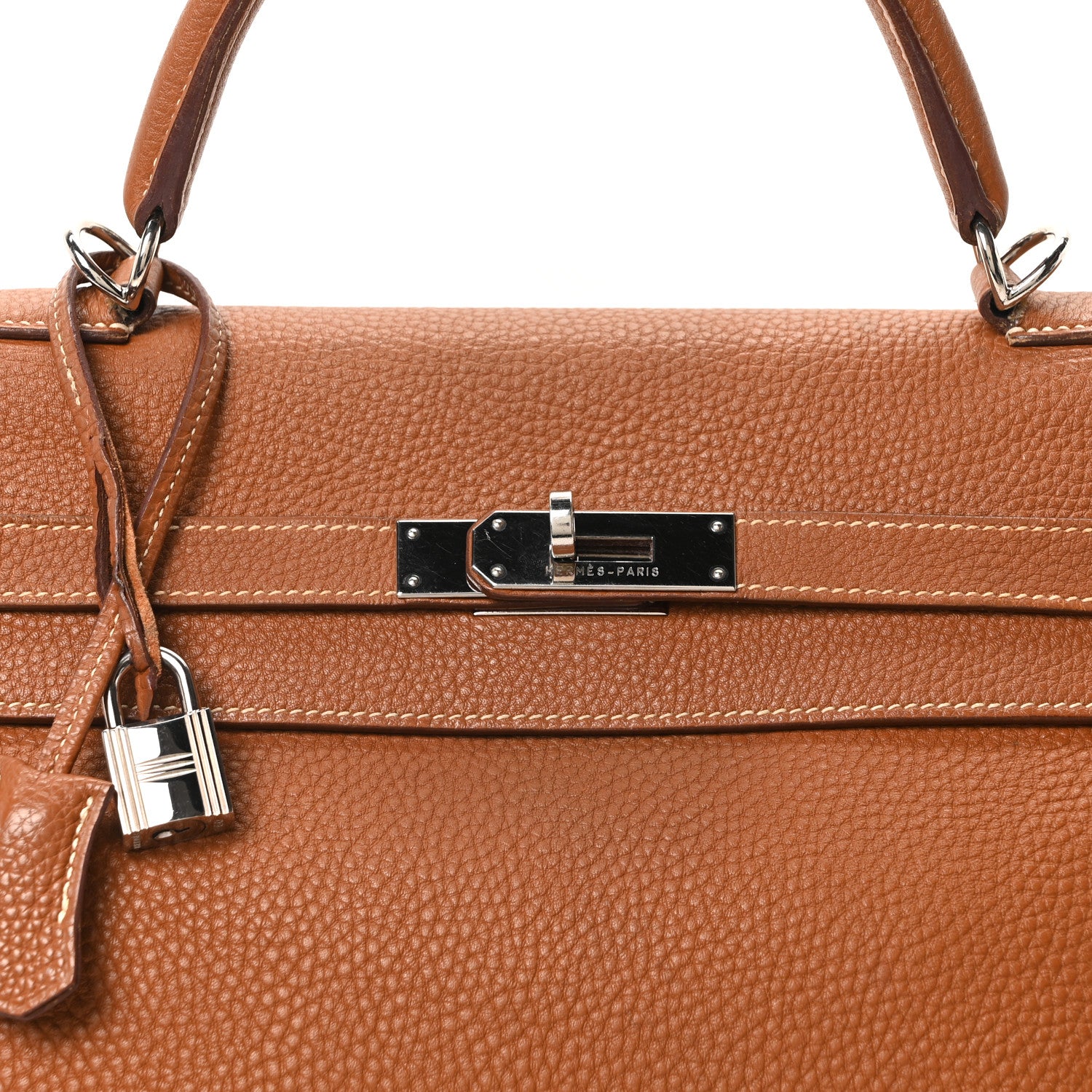 Hermes Taurillon Clemence Kelly Retourne 35 Gold 8 of 10