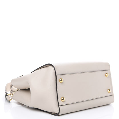 Burberry Soft Grain Calfskin Medium Buckle Tote Limestone 3 of 14