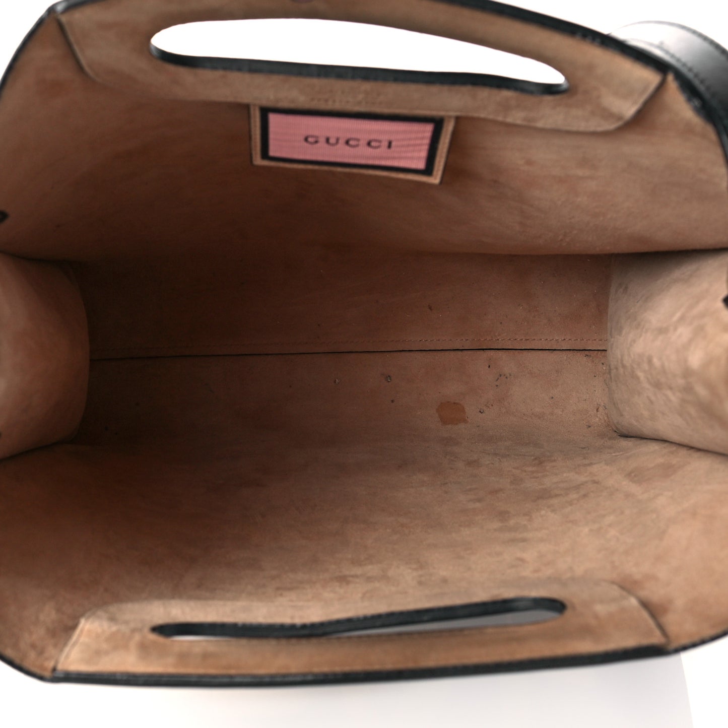 Calfskin GucciGhost Real Medium XL Tote Black Yellow