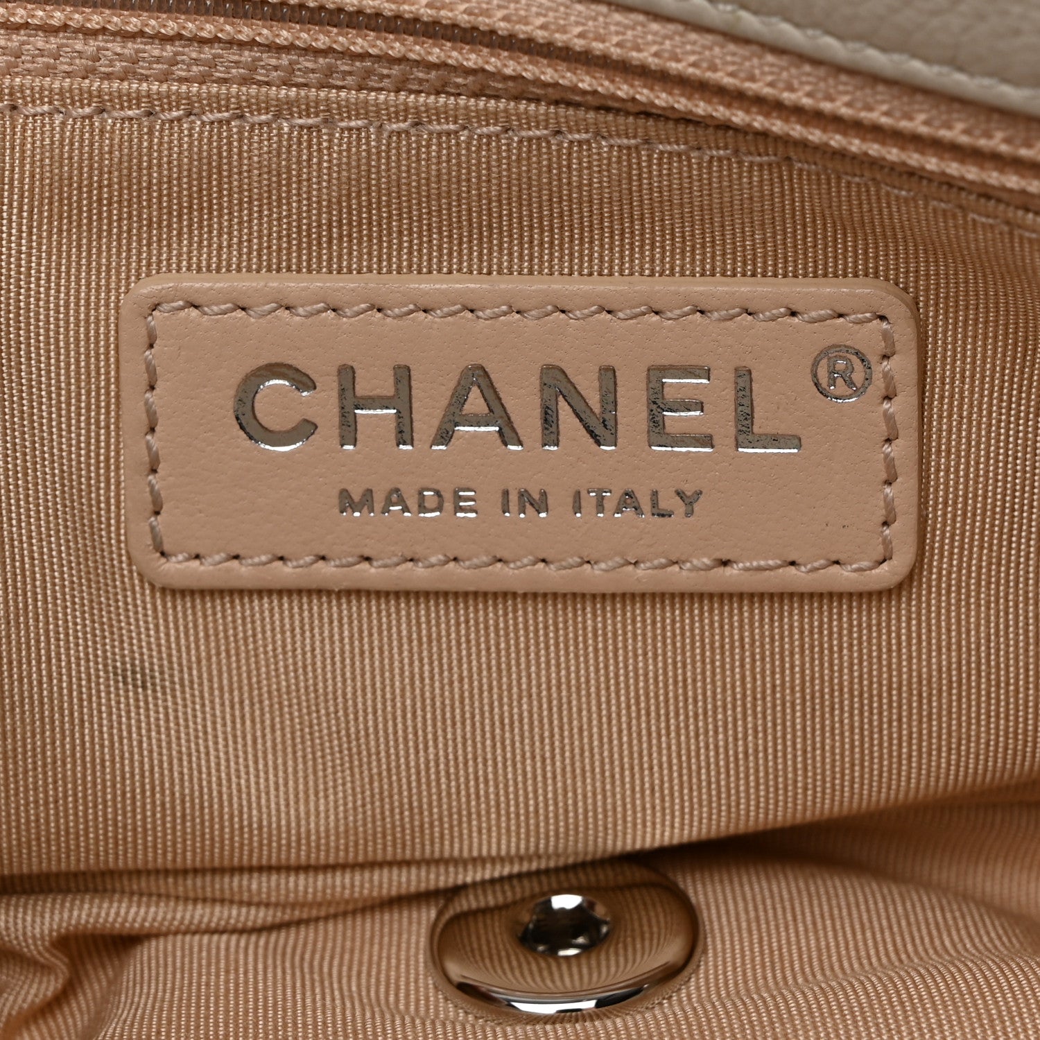 Chanel Calfskin Studded Chevron Quilted Small Stud Wars Flap White 6 of 10