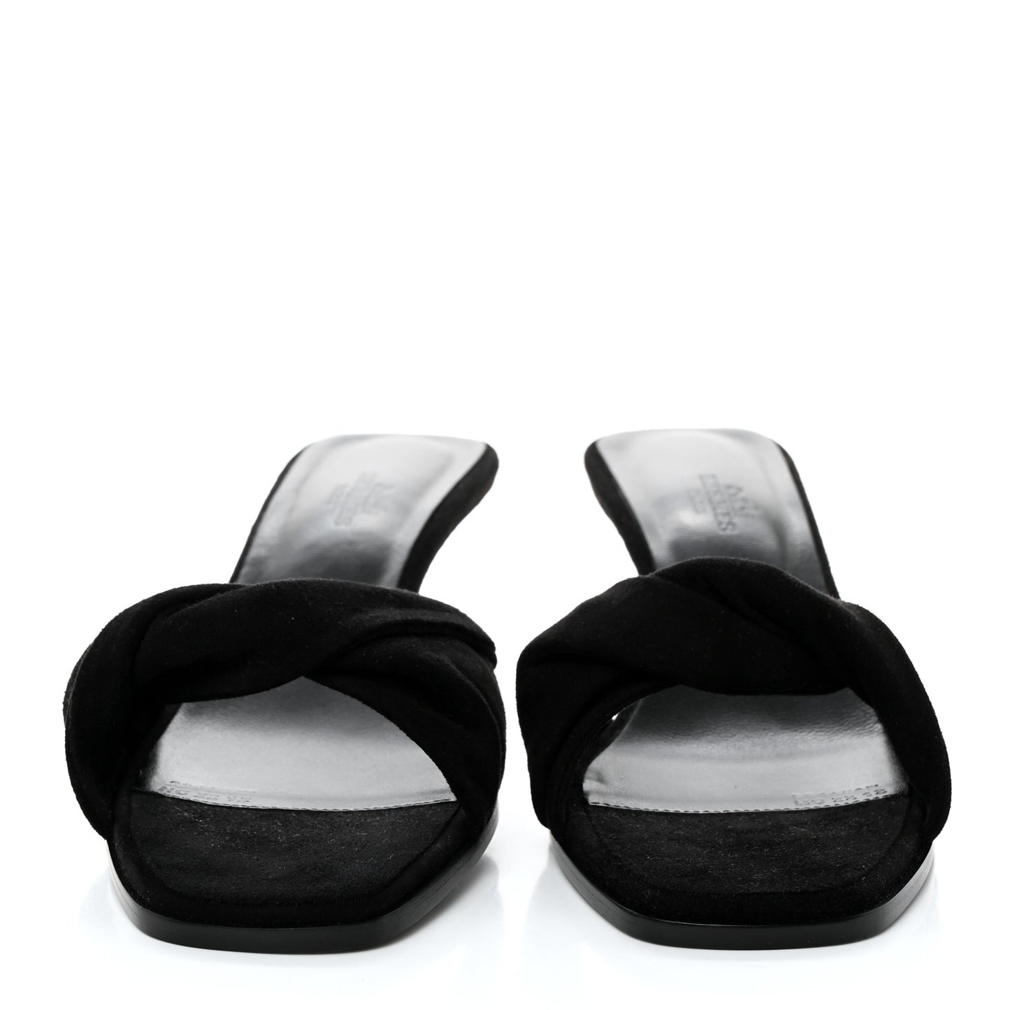 Suede Goatskin Giny 55 Sandals 39 Black