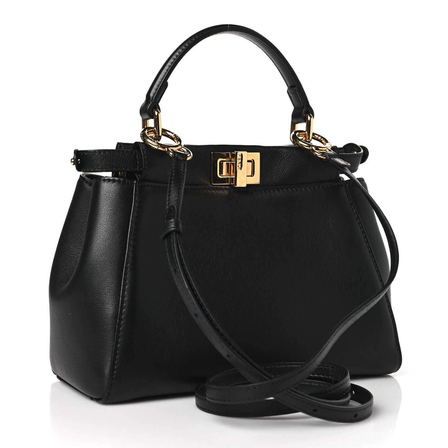 Nappa Mini Peekaboo Iconic Satchel Black
