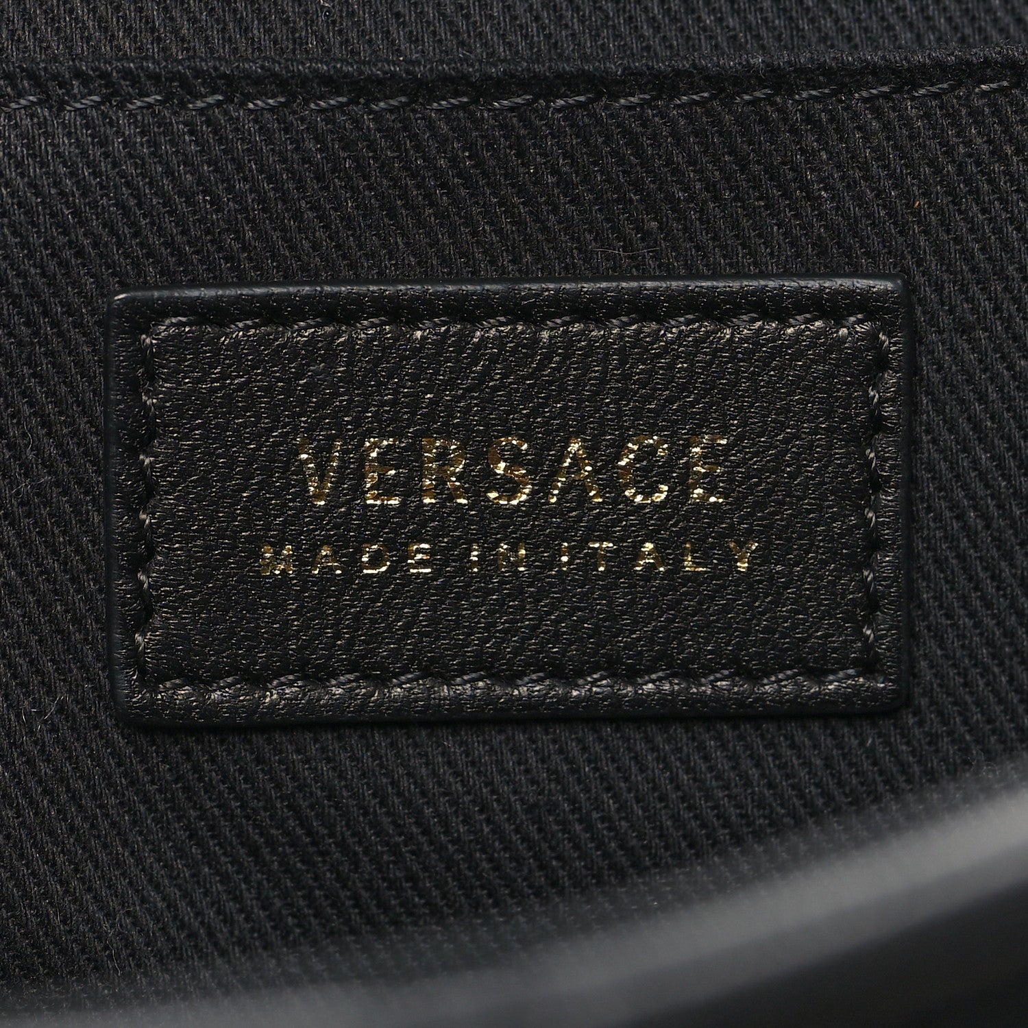 Versace Nappa Quilted Icon Shoulder Bag Black 5 of 9