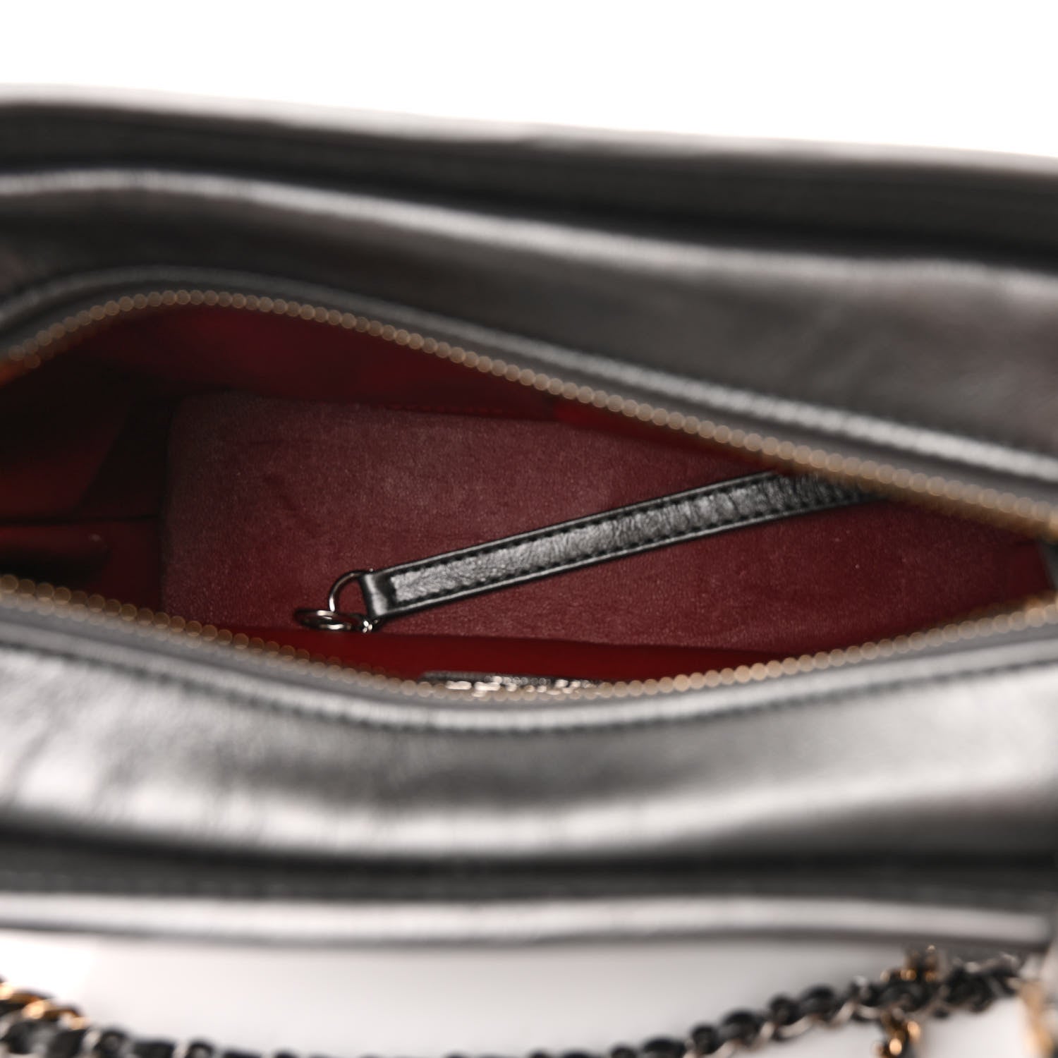 Chanel Metallic Snakeskin Small Gabrielle Hobo Black 5 of 10