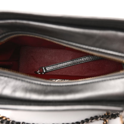 Chanel Metallic Snakeskin Small Gabrielle Hobo Black 5 of 10