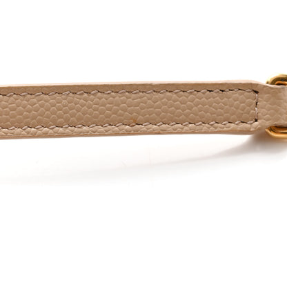 Saint Laurent Grain De Poudre Matelasse Chevron Monogram Envelope Chain Wallet Nude Powder 13 of 13
