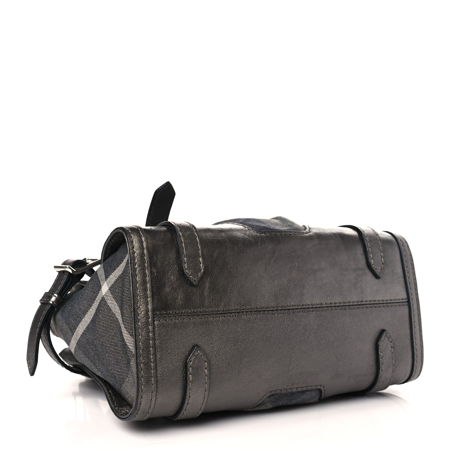 Shimmer Check Pilgrim Satchel Pewter