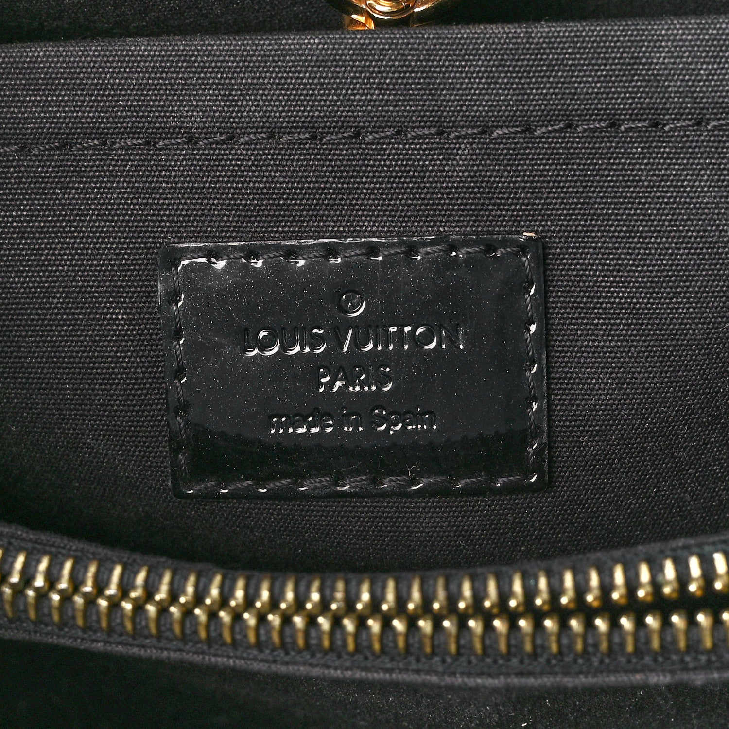 Louis Vuitton Vernis Montaigne BB Black 6 of 11