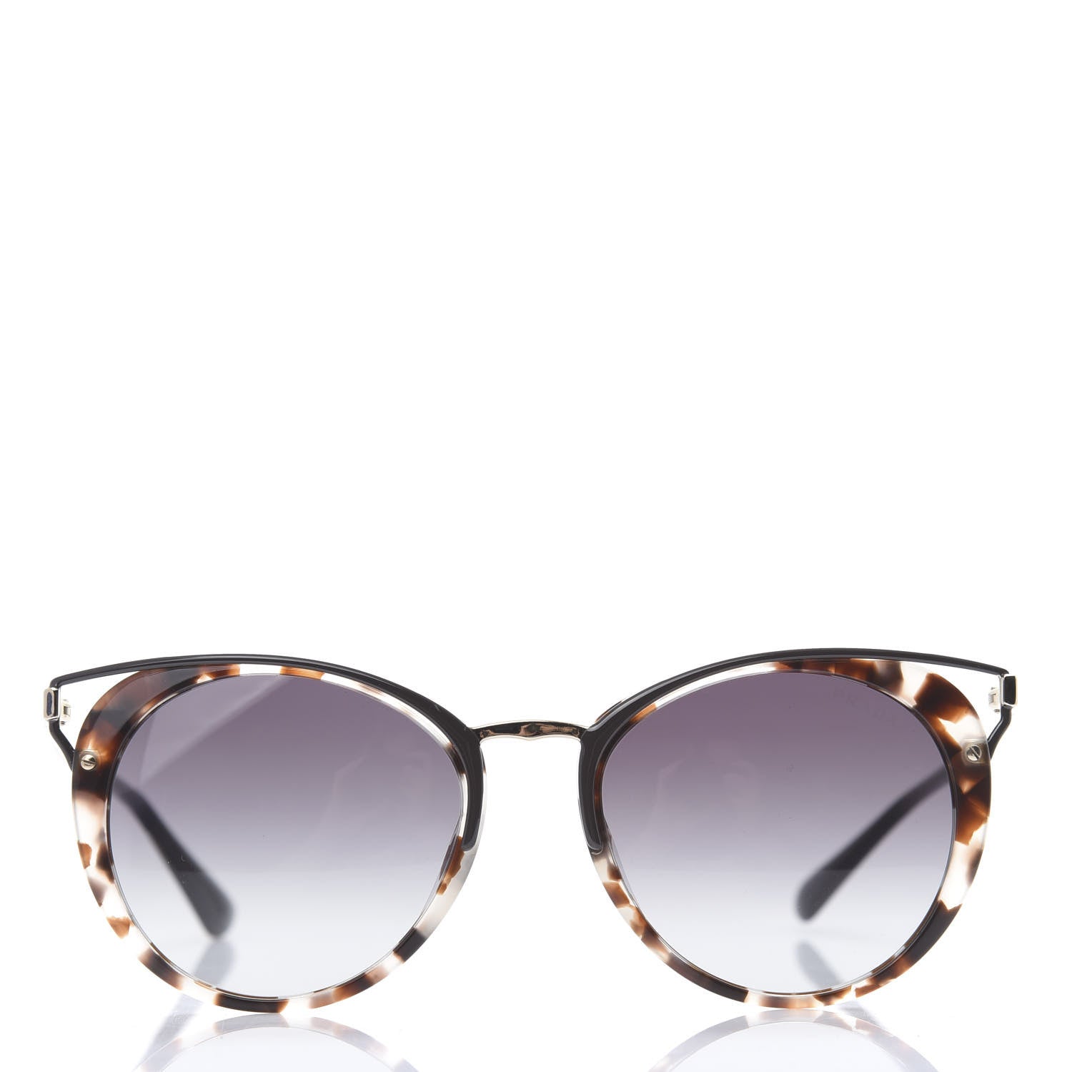 Prada Horn Metal Cinema Sunglasses SPR66T Tortoise 2 of 6