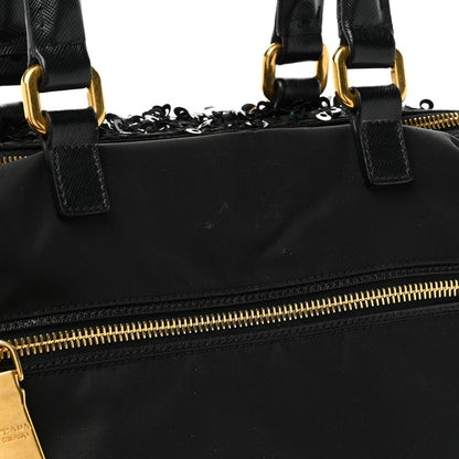 Prada Nylon Sequin Tote Black 18 of 18
