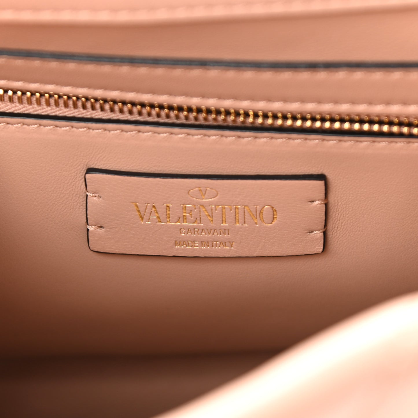 Nappa Large Roman Stud Shoulder Bag Rose Cannelle