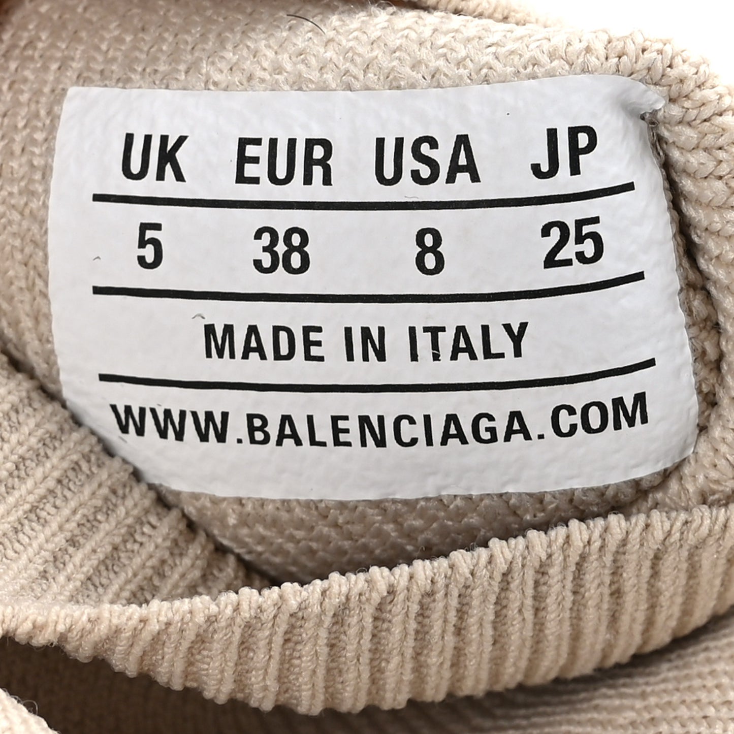Technical 3D Recycled Knit Bi-Color Womens Speed 2.0 Transparent Sole Sneakers 38 38 Light Beige White