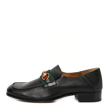 Gucci Havely Kid Web Mens Horsebit Loafers 9 Black 1 of 8