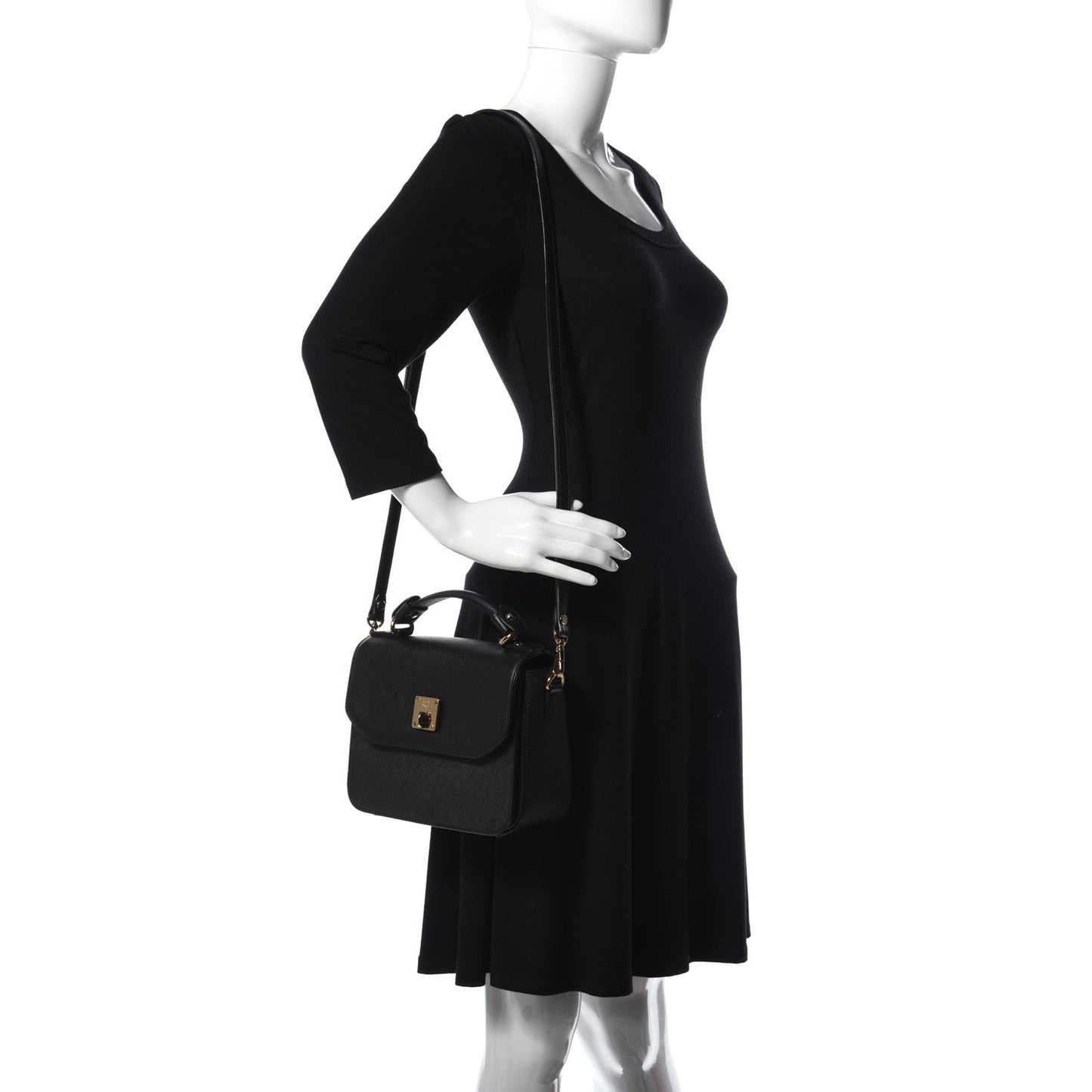 Saffiano Milla Crossbody Black