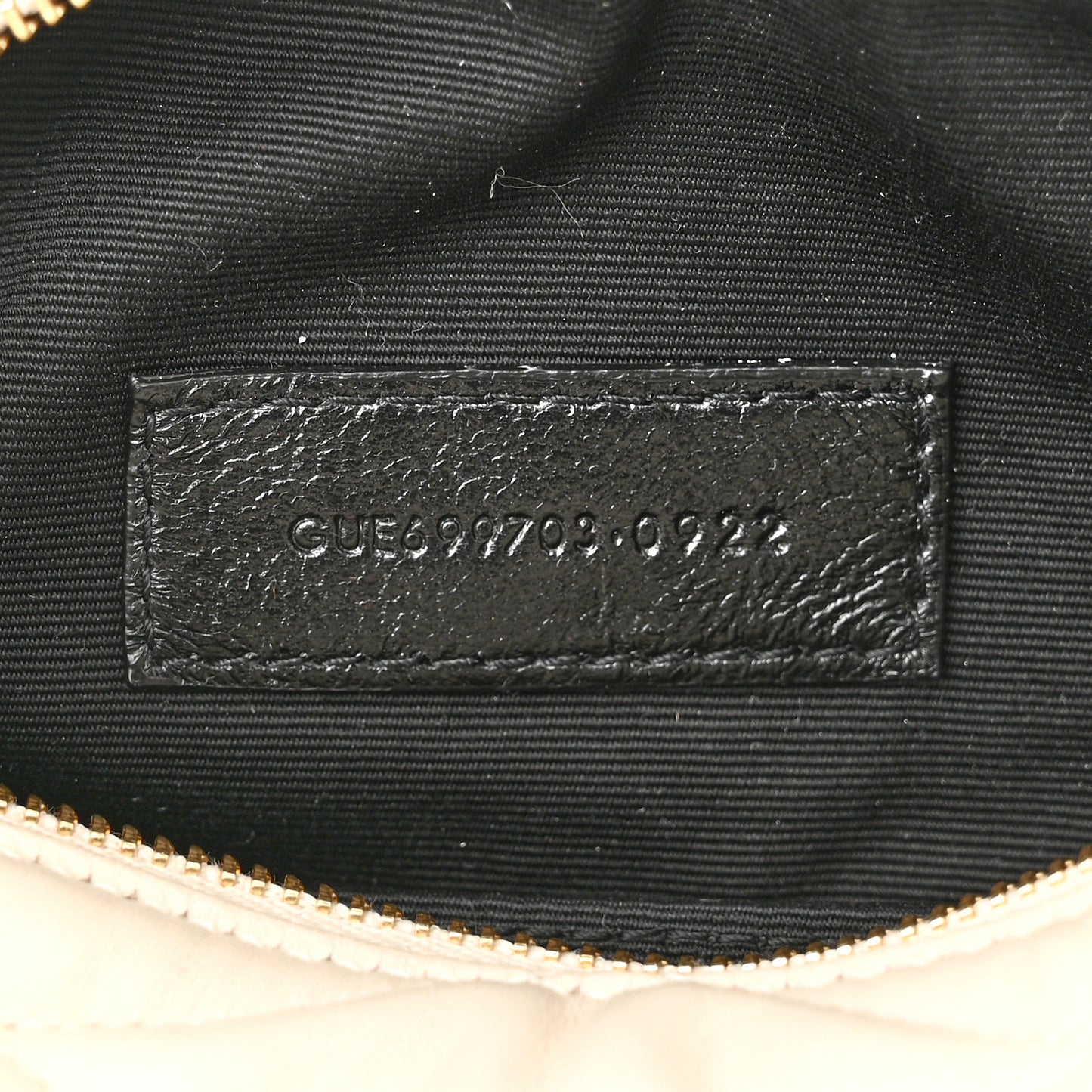 Lambskin Monogram Mini Sade Tube Bag Crema Soft