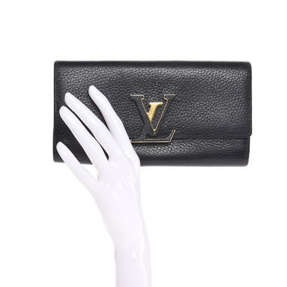 Louis Vuitton Taurillon Capucines Wallet Black 2 of 9