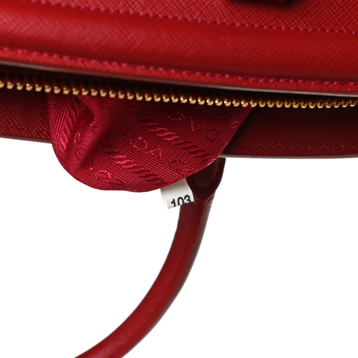 Prada Saffiano Lux Parabole Tote Fuoco 7 of 11