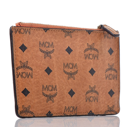 MCM Visetos Key Pouch Cognac 3 of 14