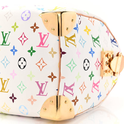 Louis Vuitton Monogram Multicolor Speedy 30 White 9 of 10
