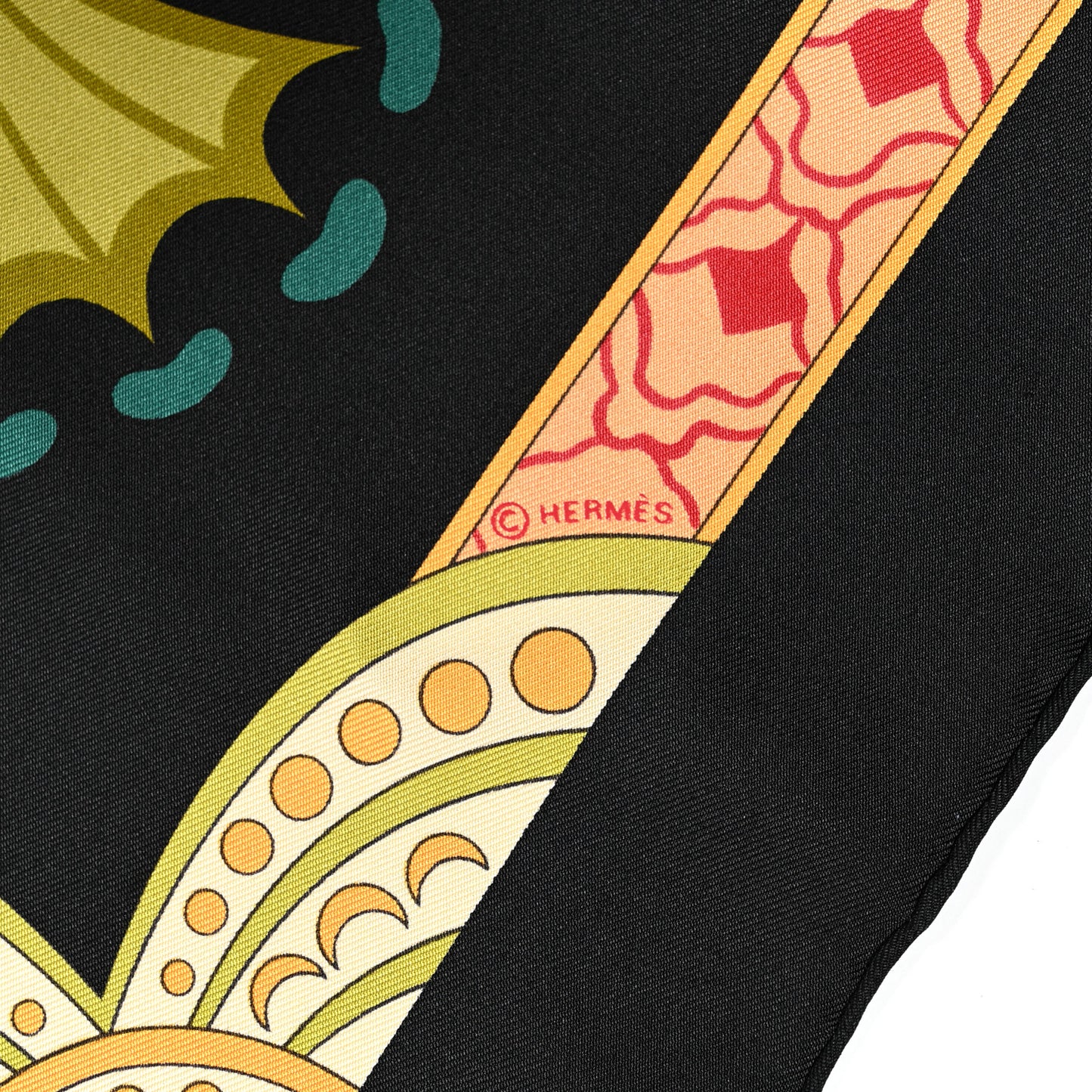 Silk Les Printemps de Thera Scarf 90 Black