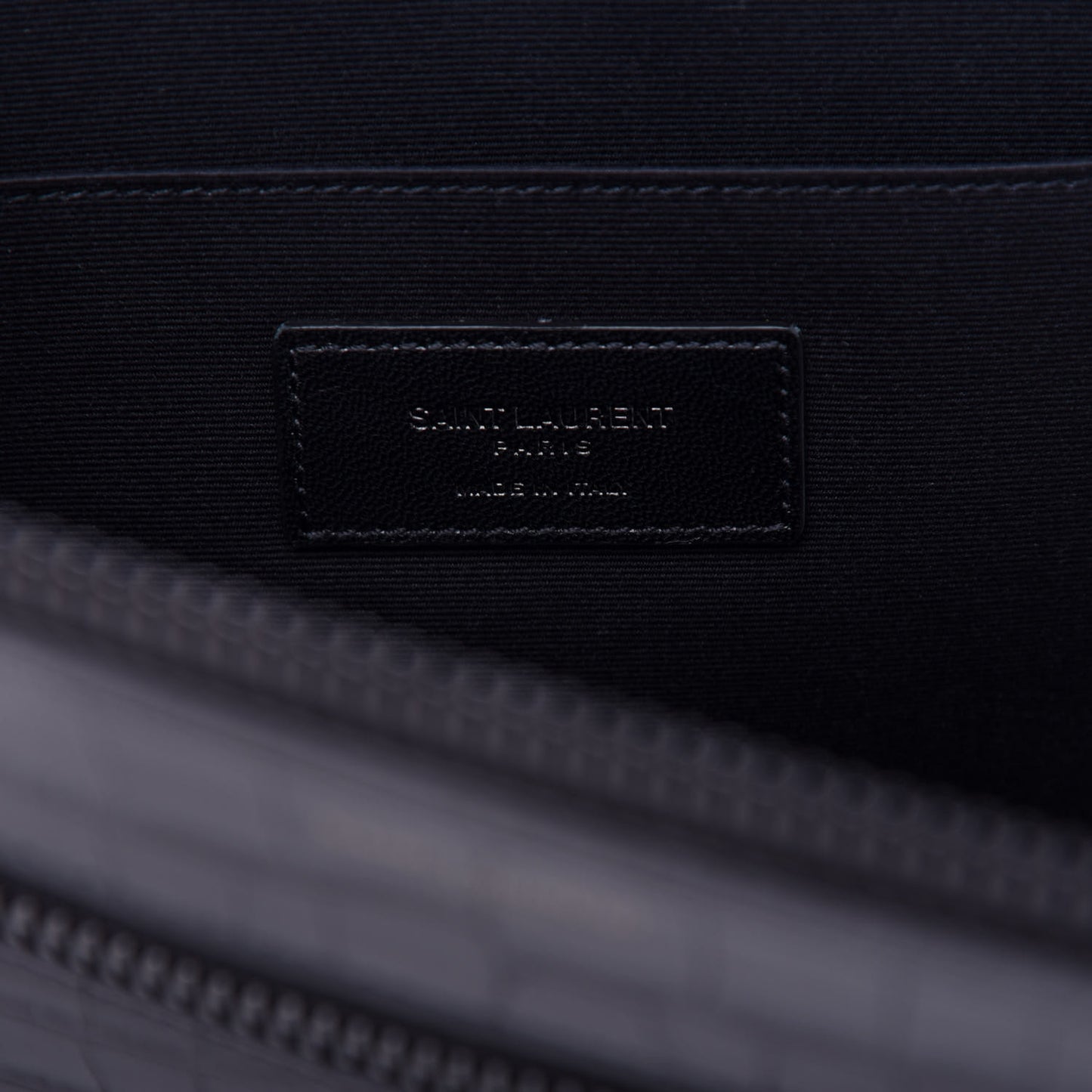 Calfskin Crocodile Embossed iPad Case Black