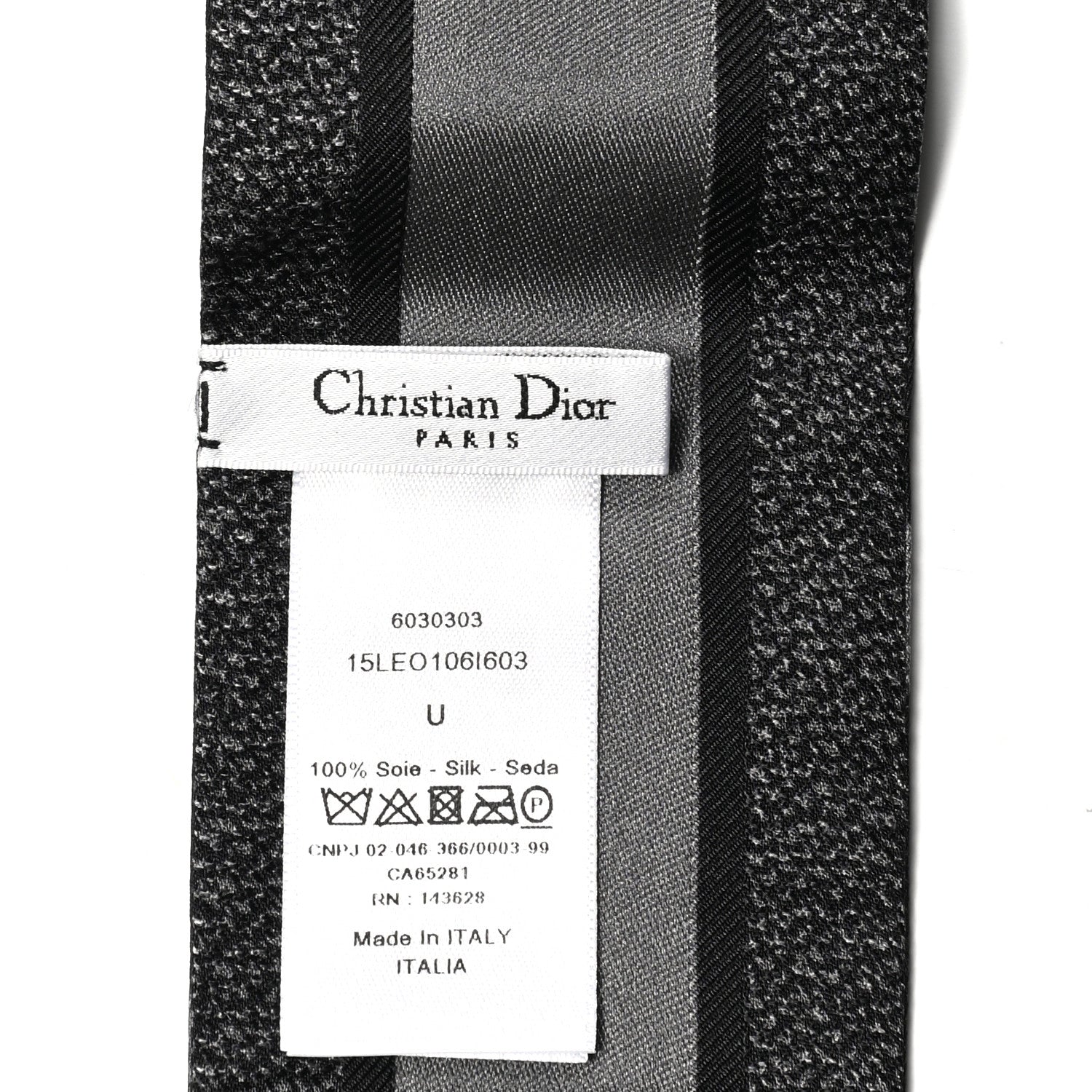 Christian Dior Silk Mizza Mitzah Scarf Gray 3 of 3