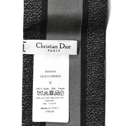 Christian Dior Silk Mizza Mitzah Scarf Gray 3 of 3