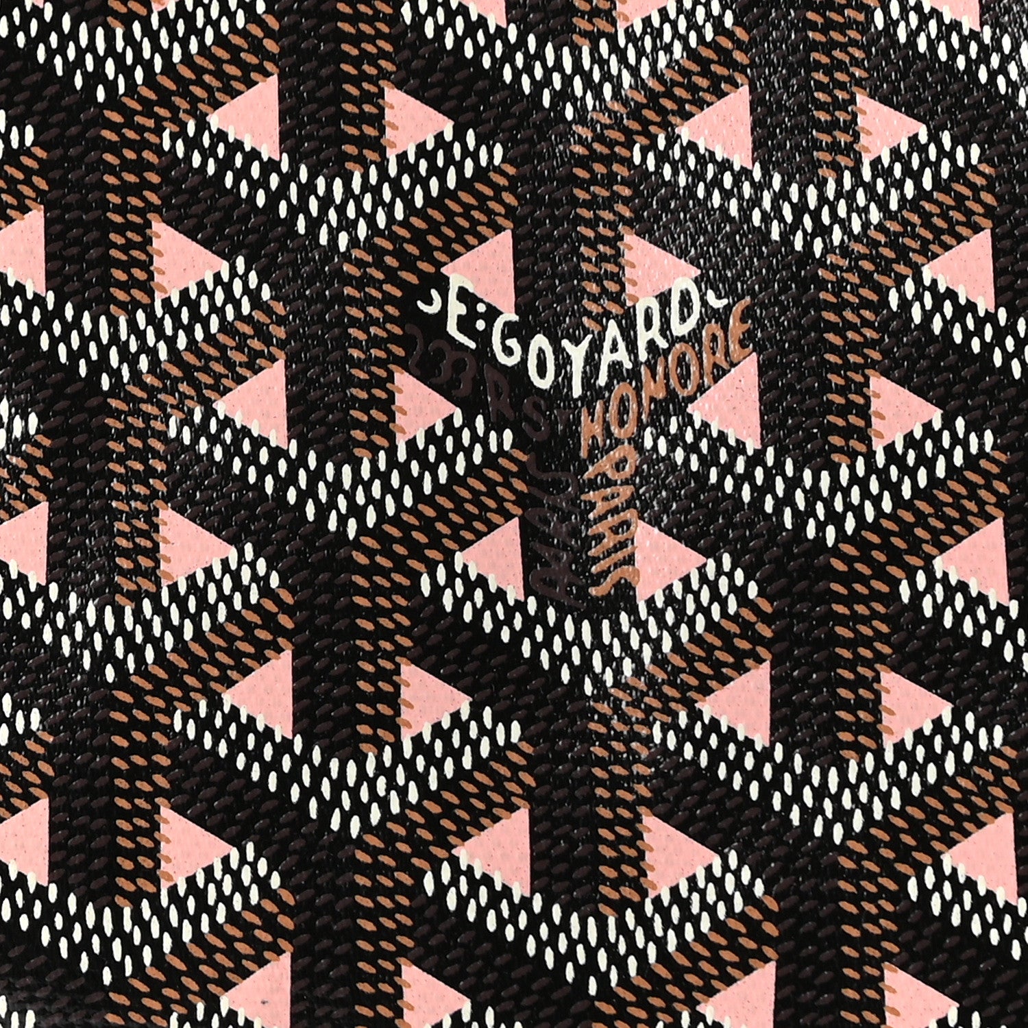 Goyard Goyardine Saint Louis Claire Voie GM Black Pink 8 of 10
