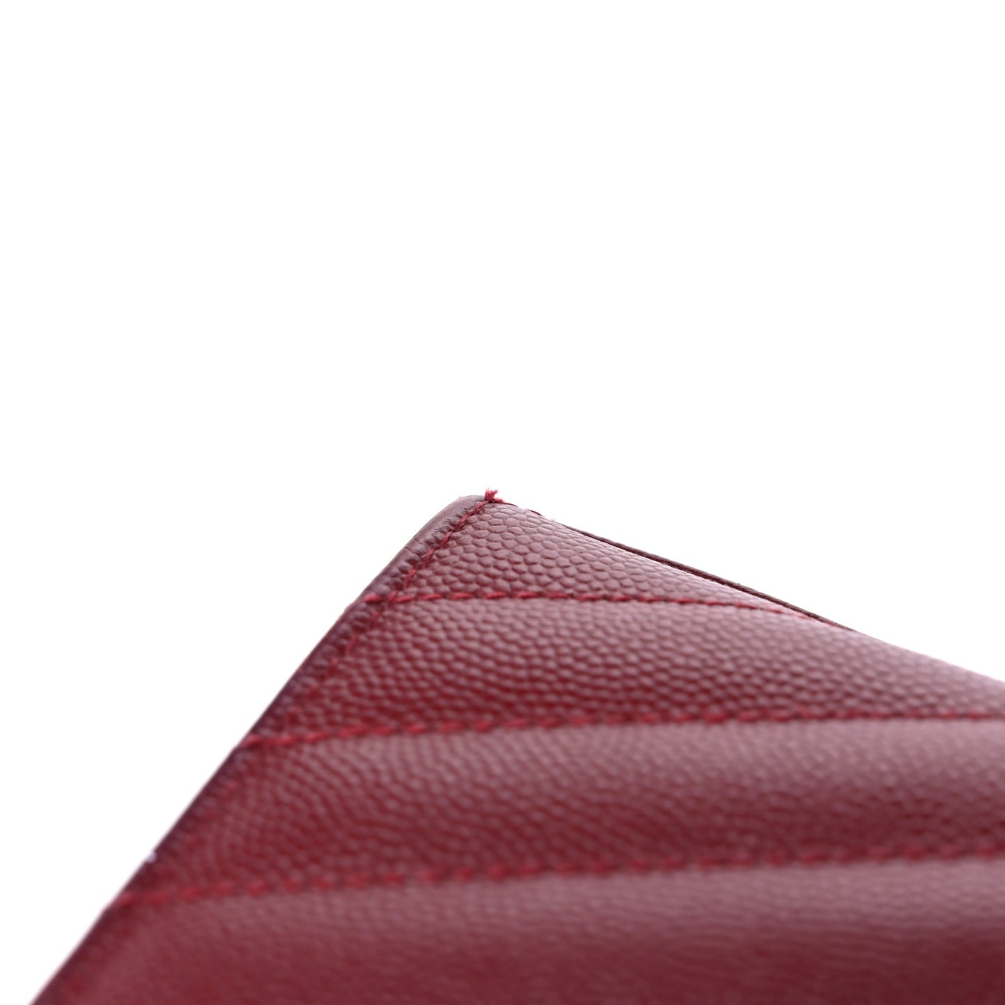 Grain De Poudre Matelasse Chevron Monogram Chain Wallet Palissandre